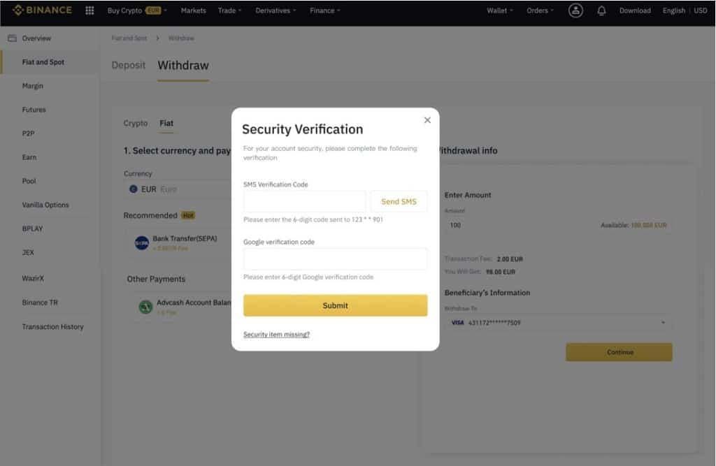 How To Withdraw From Binance Step By Step Tutorial Hedge With Crypto