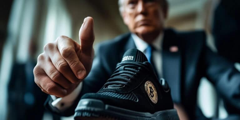 trump bitcoin sneakers